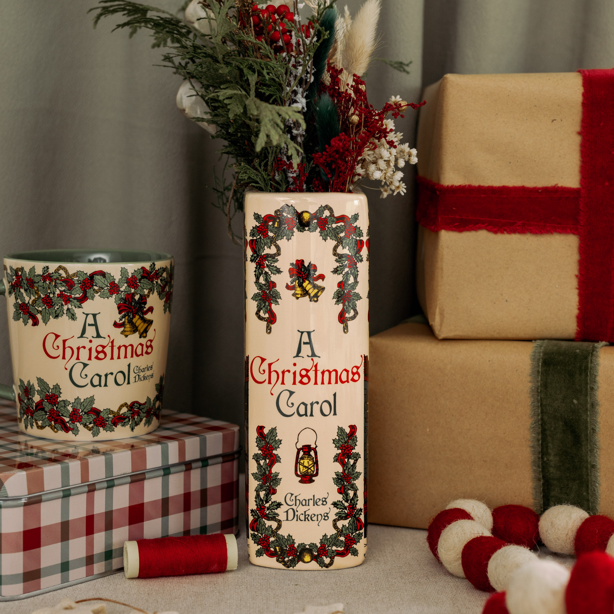 Large Book Vase, A Christmas Carol