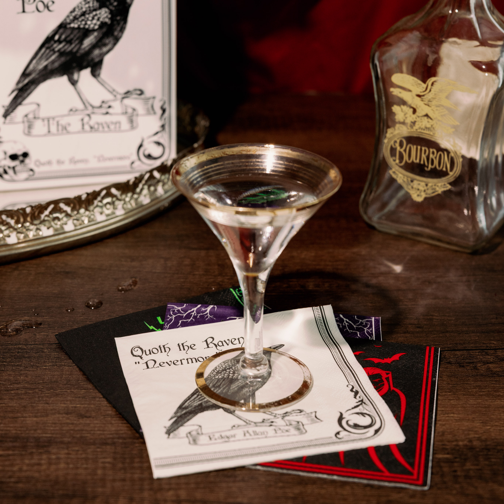Cocktail Napkins, Assorted Book Titles (Gothic)