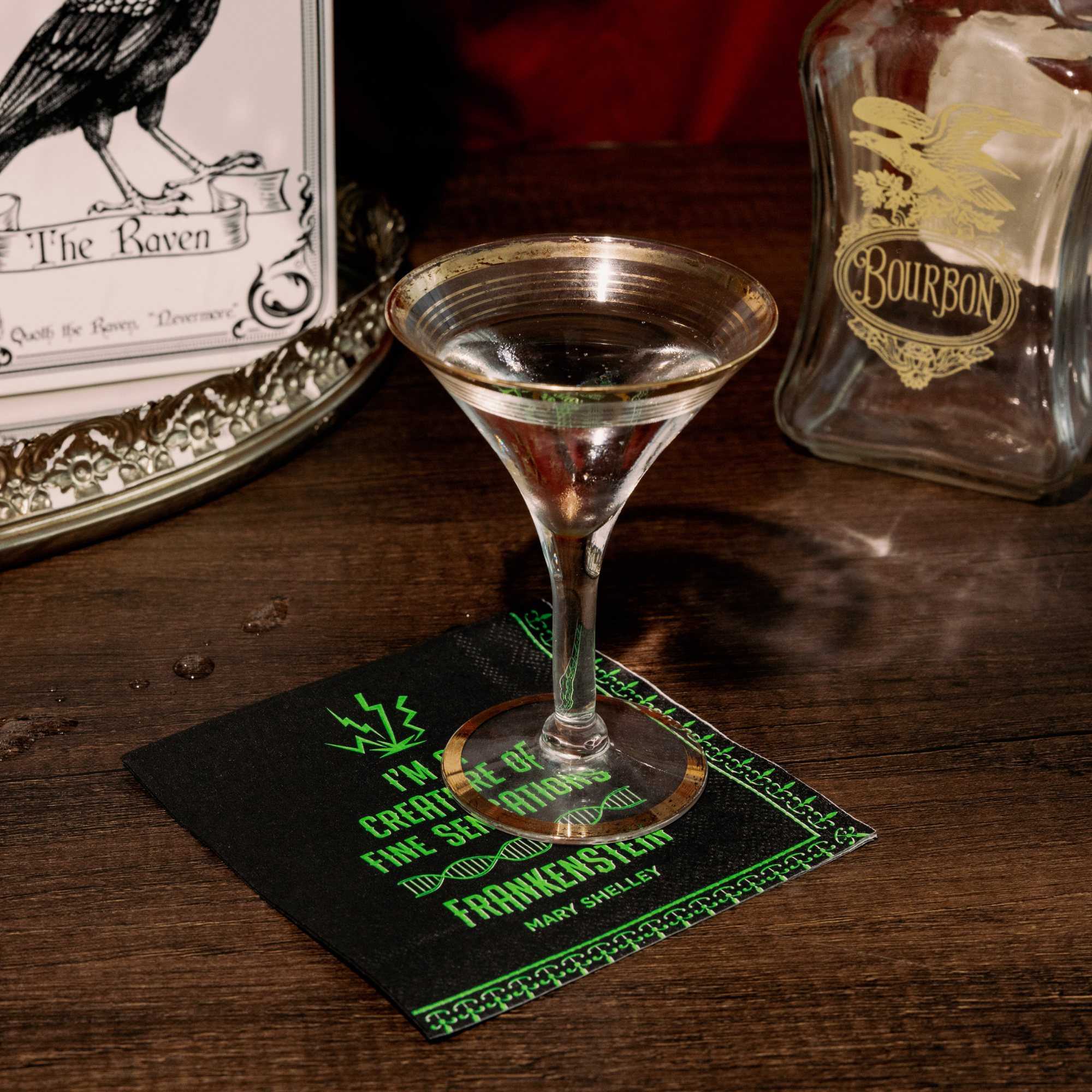 Cocktail Napkins, Assorted Book Titles (Gothic)