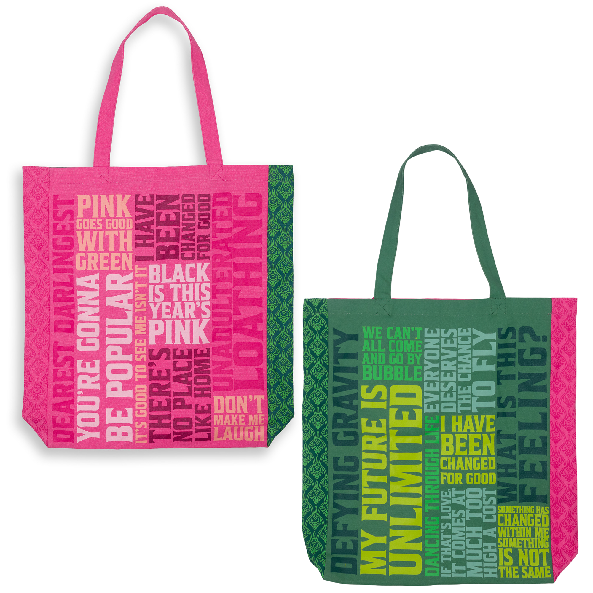 Canvas Tote Bag, Wicked Word Cloud