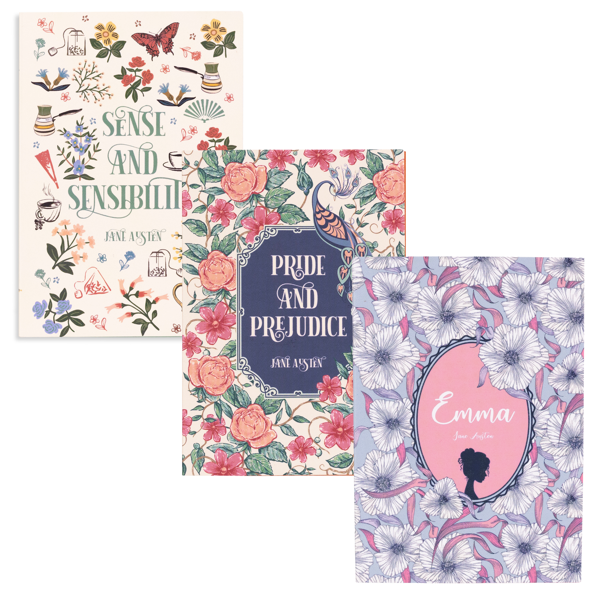 Mini Book Notepads Set of 3, Jane Austen