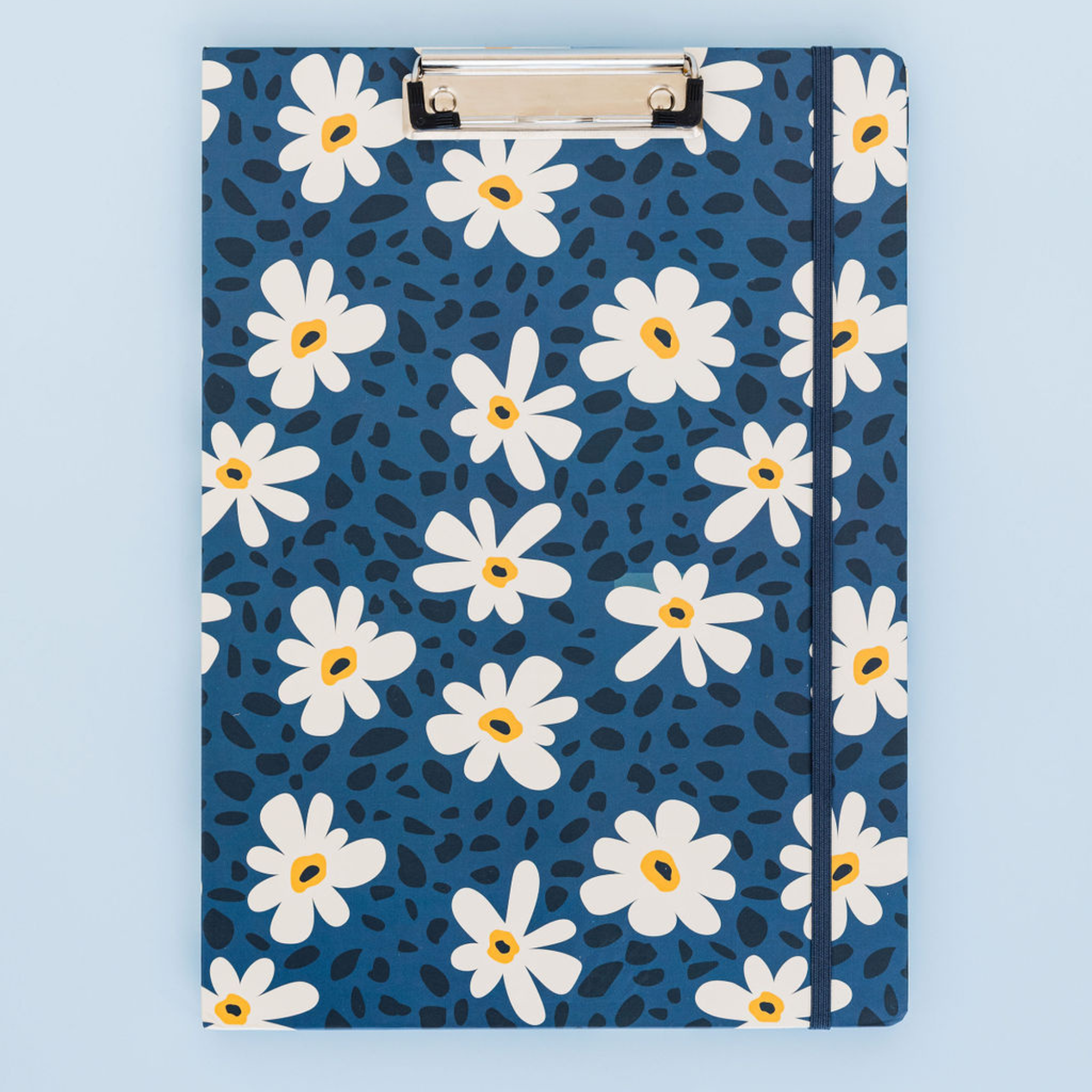 Clipboard Folio, Leopard Daisy