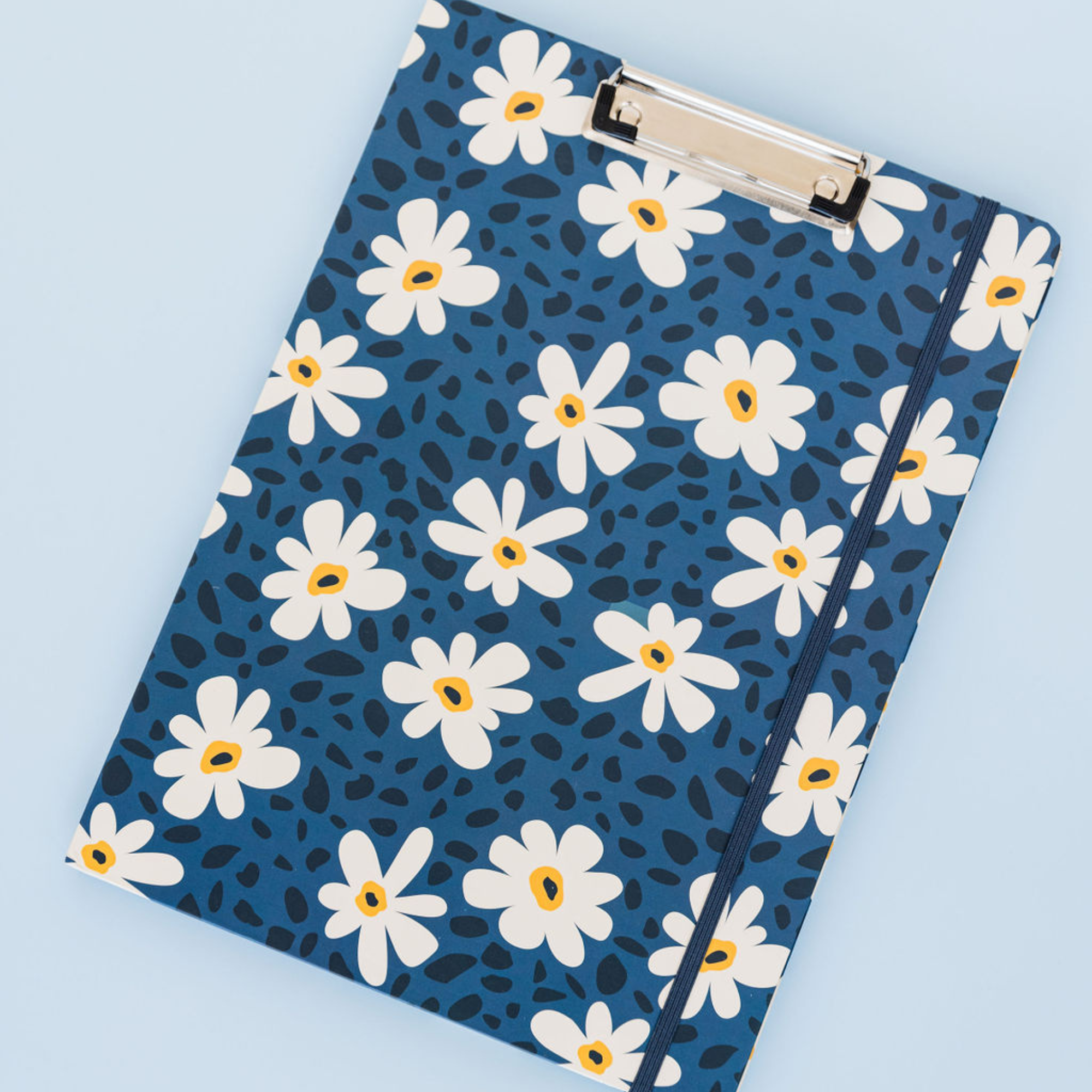 Clipboard Folio, Leopard Daisy