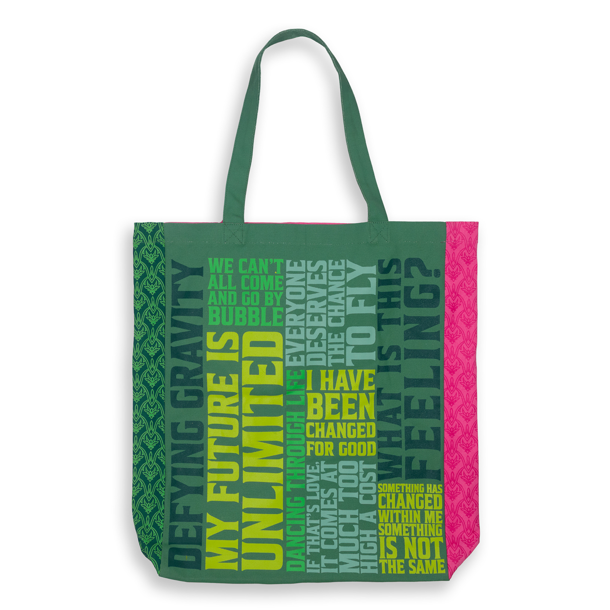 Canvas Tote Bag, Wicked Word Cloud