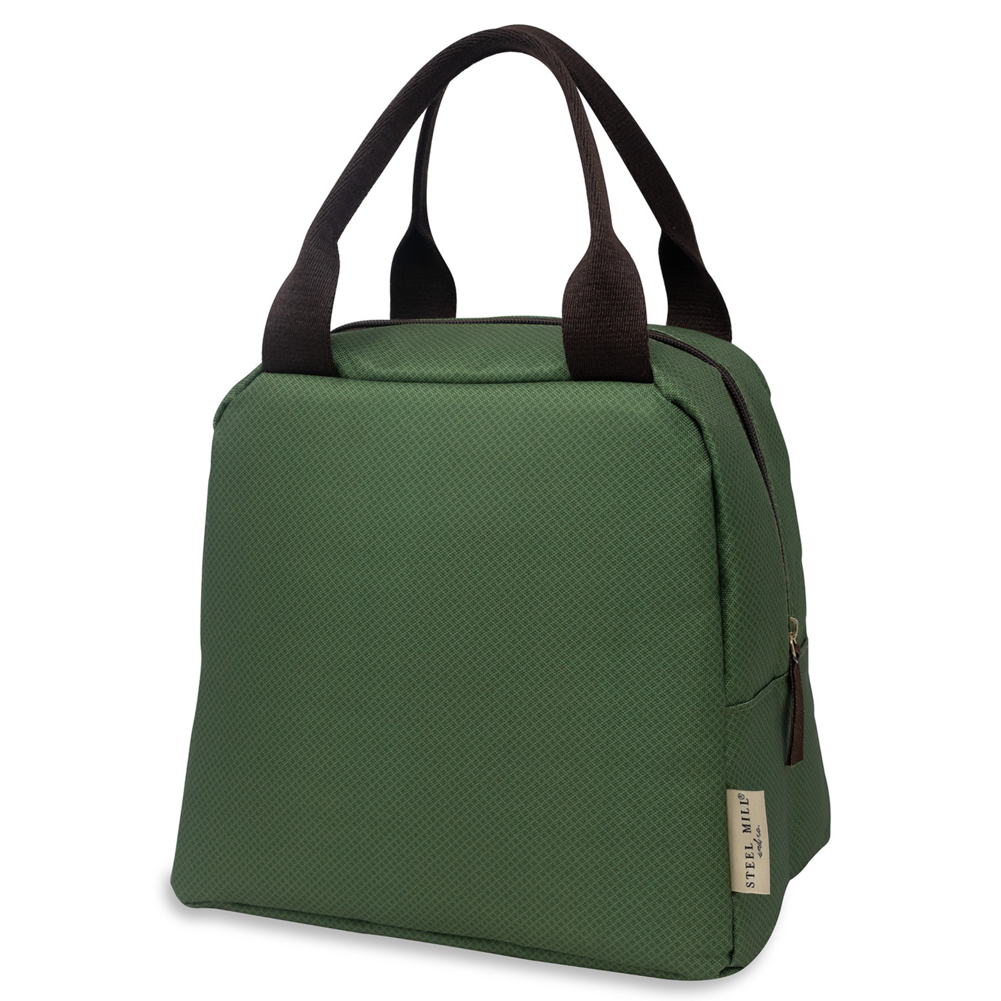 Lunch Tote, Green Diamonds