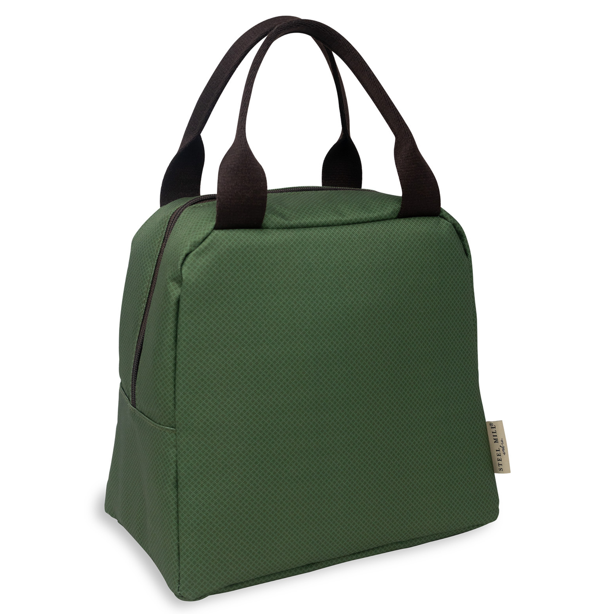 Lunch Tote, Green Diamonds