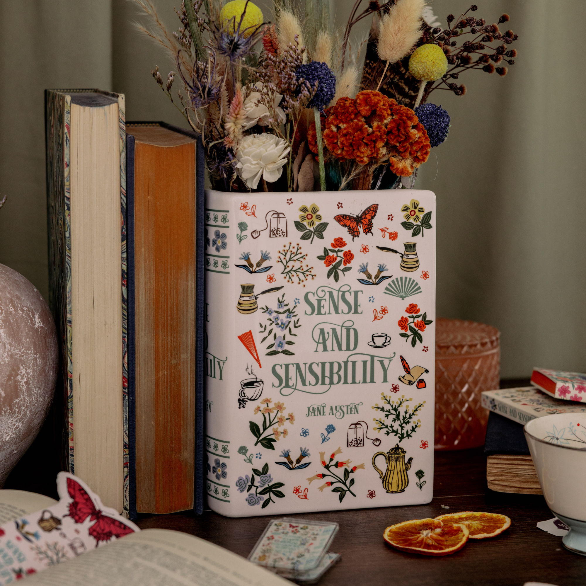 Large Book Vase, Sense and Sensibility