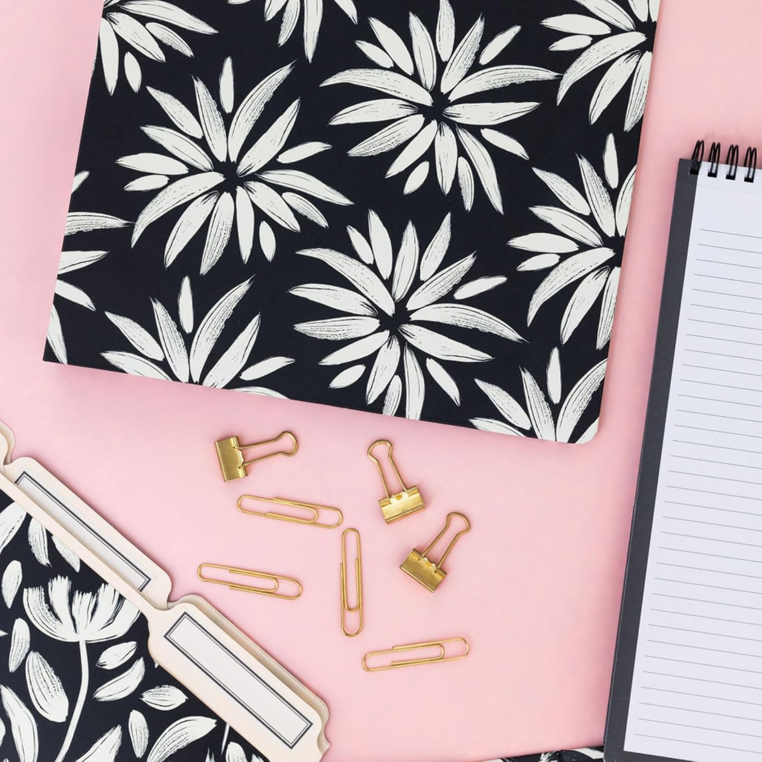 File Folders, Hand Drawn Floral