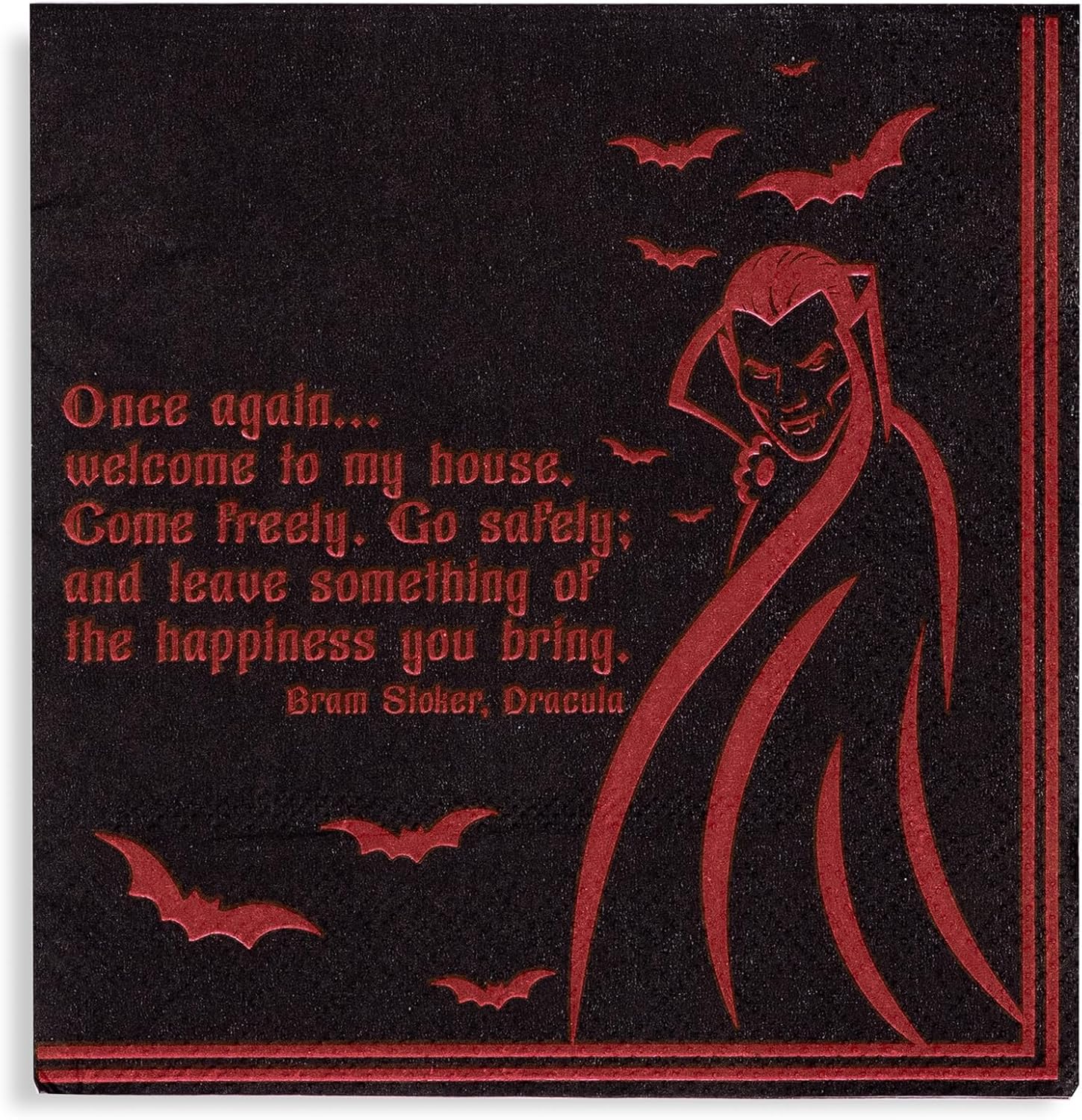 Cocktail Napkins, Assorted Book Titles (Gothic)