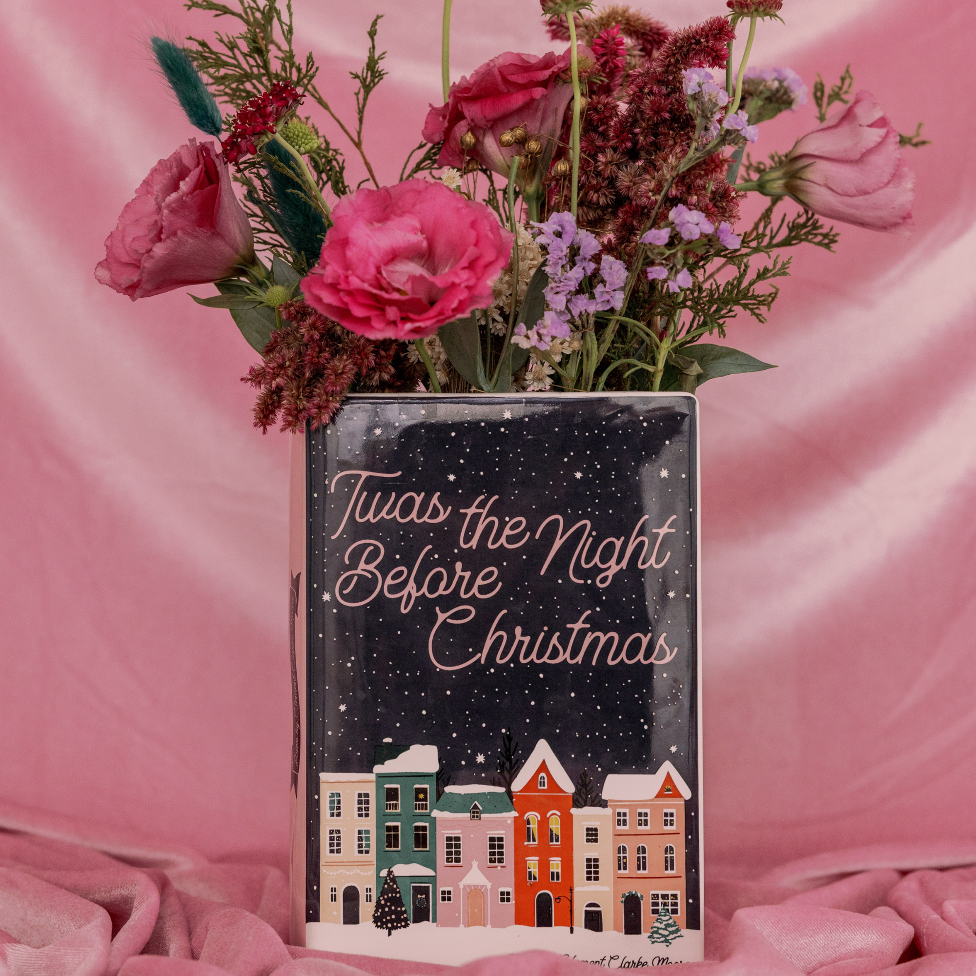 Large Book Vase, Twas the Night Before Christmas