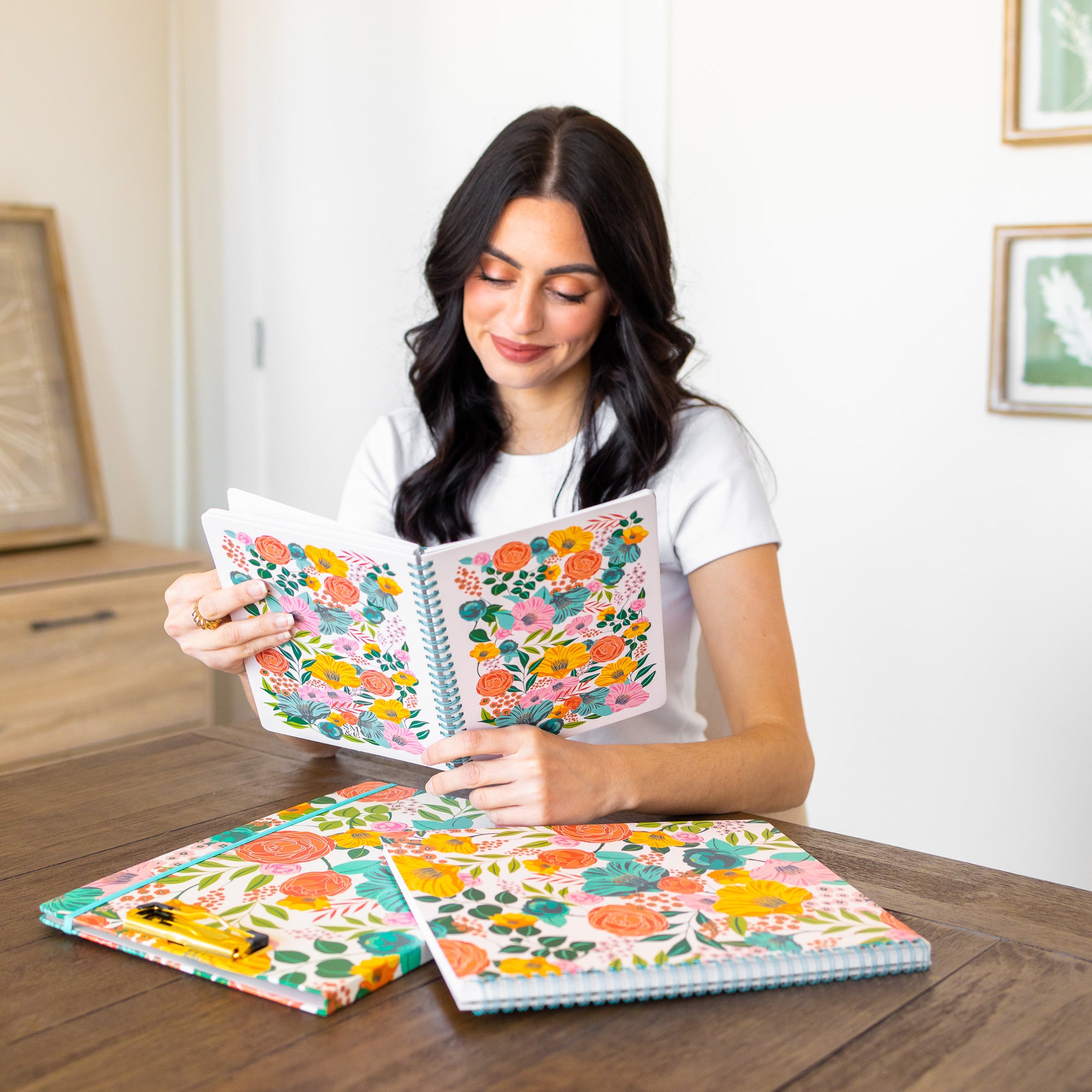 Mini Notebook, Garden Blooms Cream