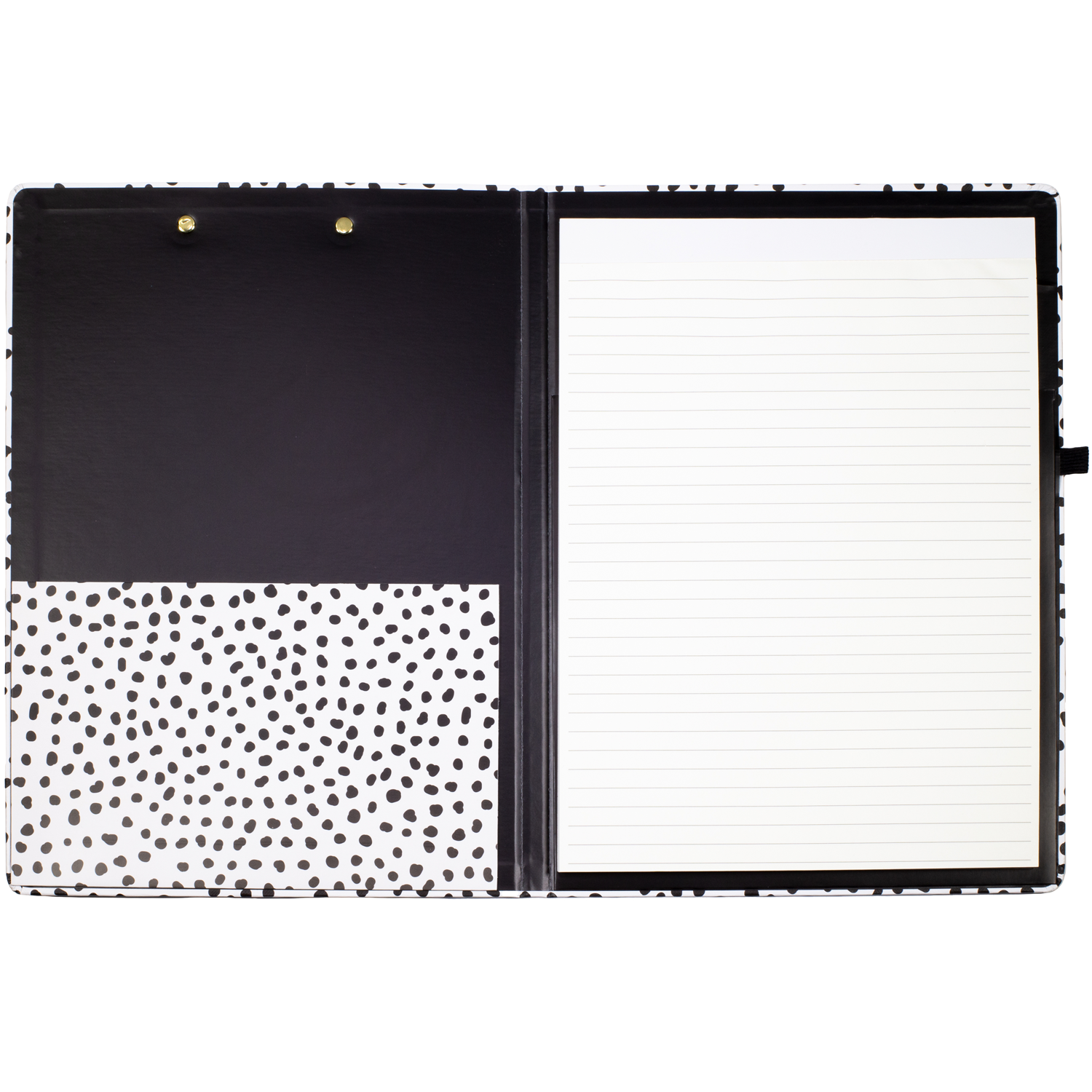 Clipboard Folio, Black Dot