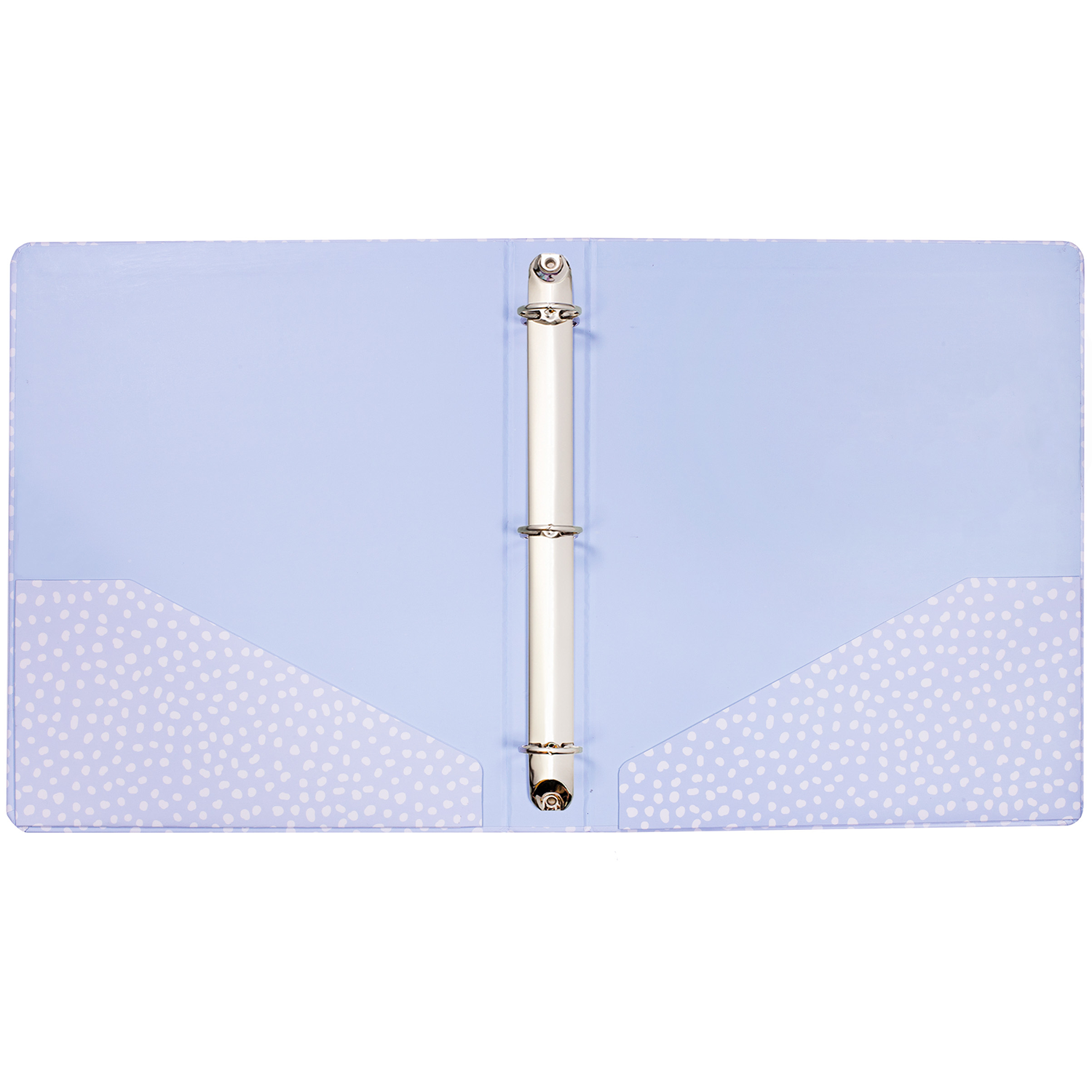 Three Ring Binder, Light Blue Dots