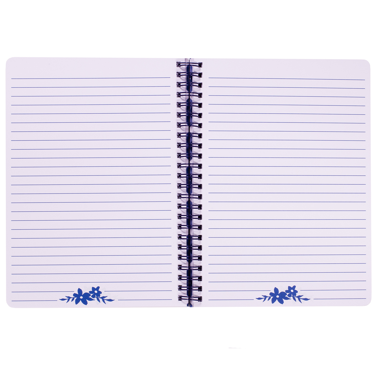 Mini Notebook, Blue Watercolor