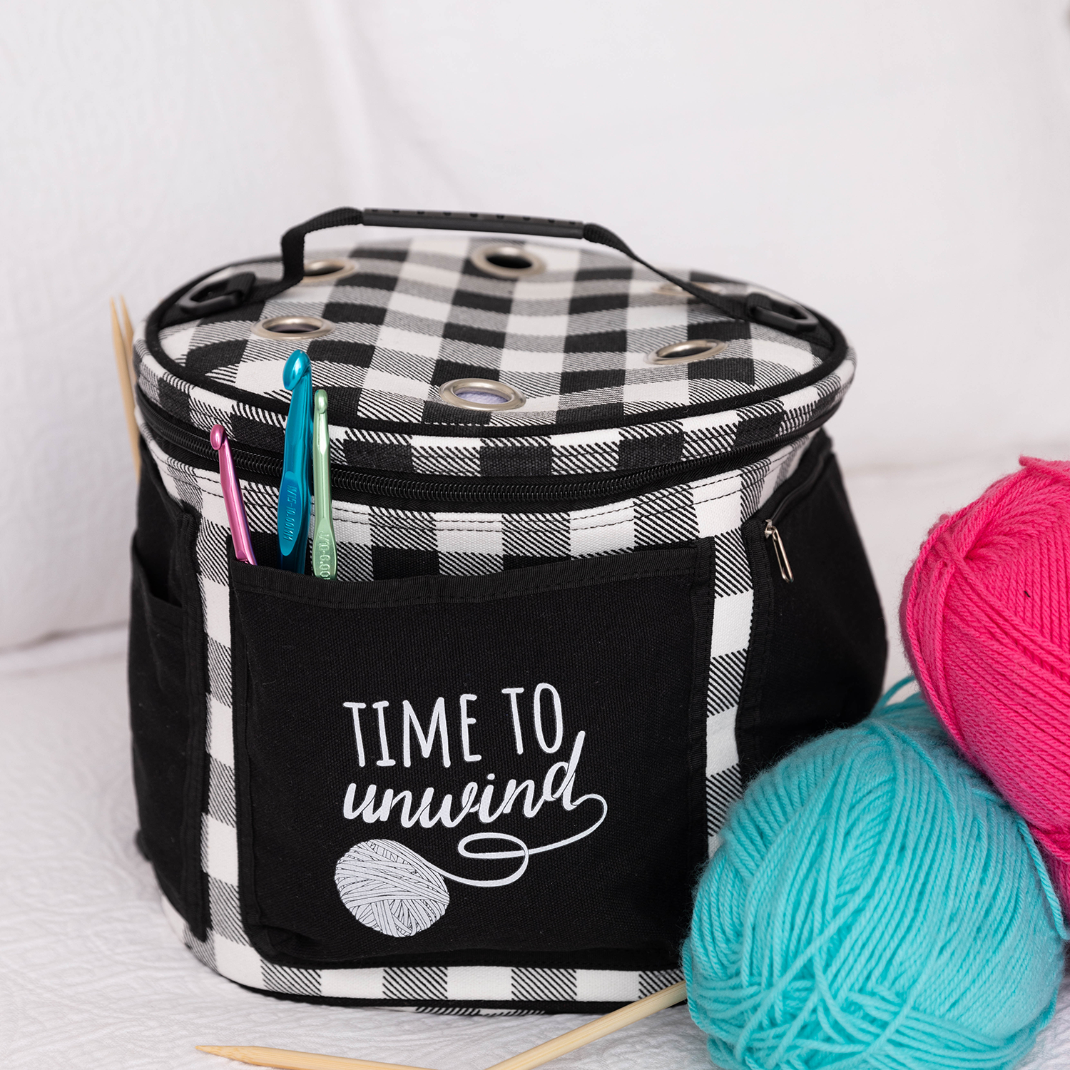 Yarn Bag, Buffalo Check