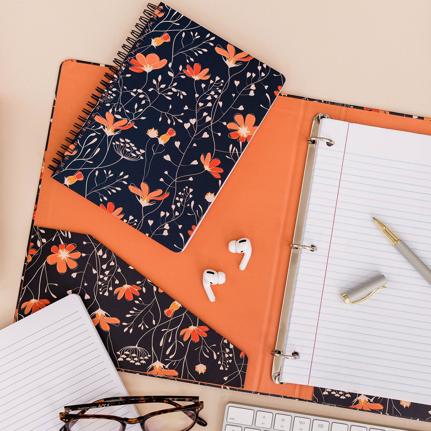 Mini Notebook, Floral Vines