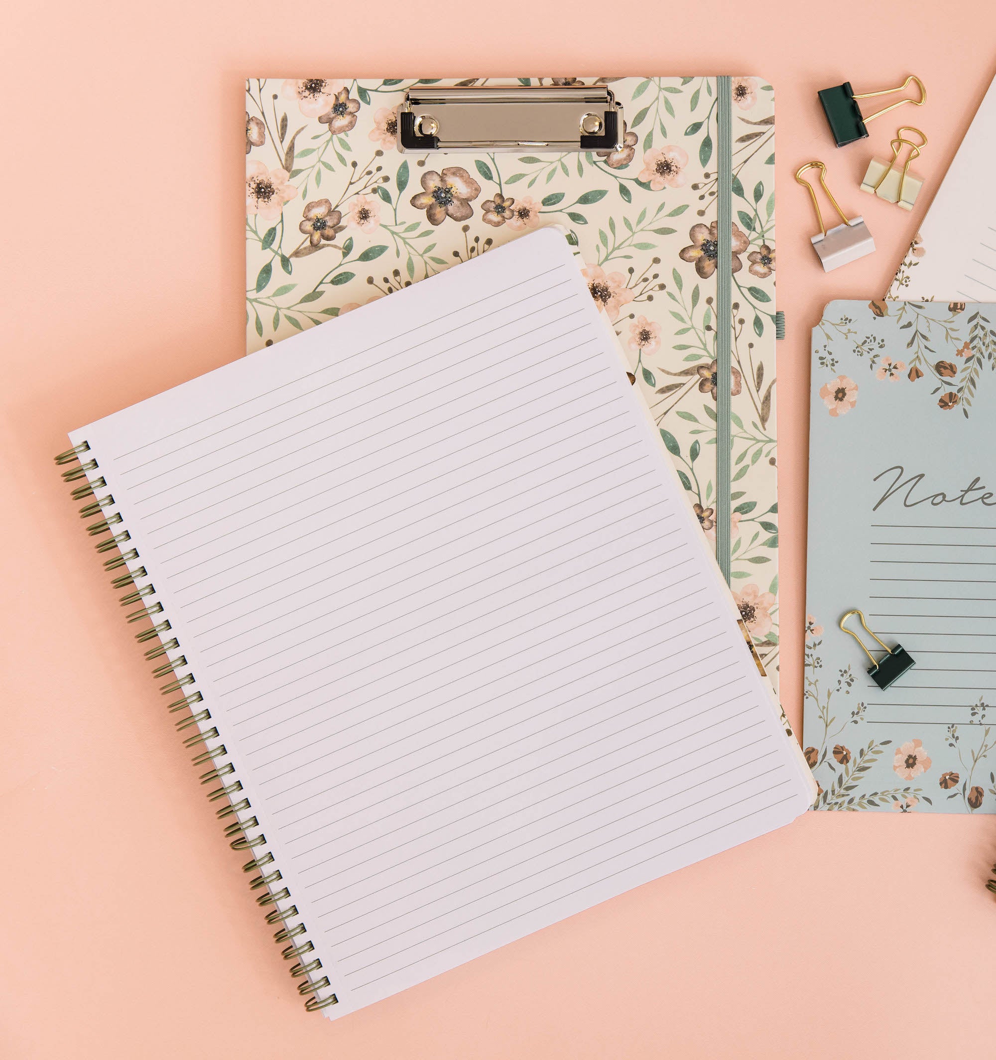 Large Notebook, Woodland Floral