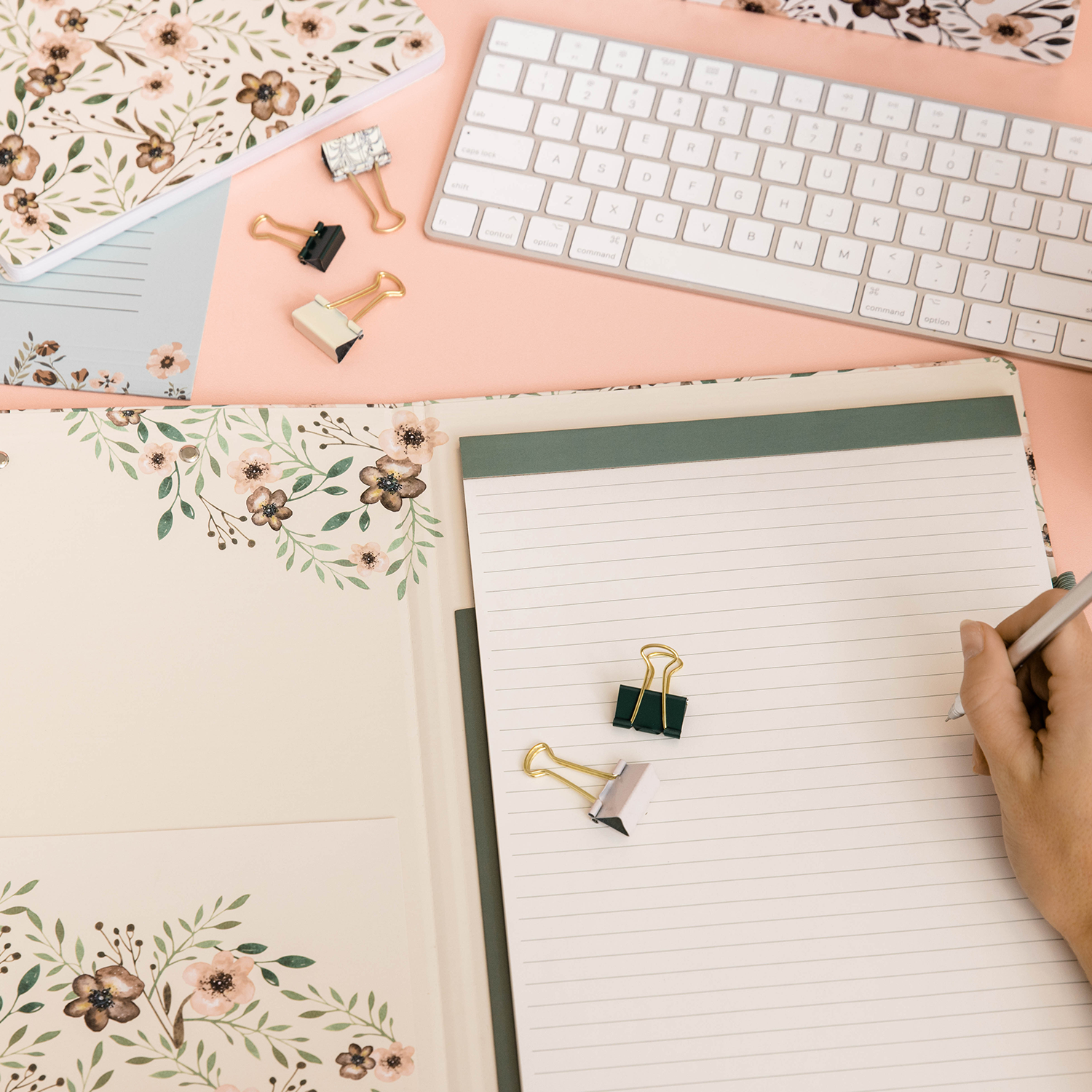 Clipboard Folio, Woodland Floral