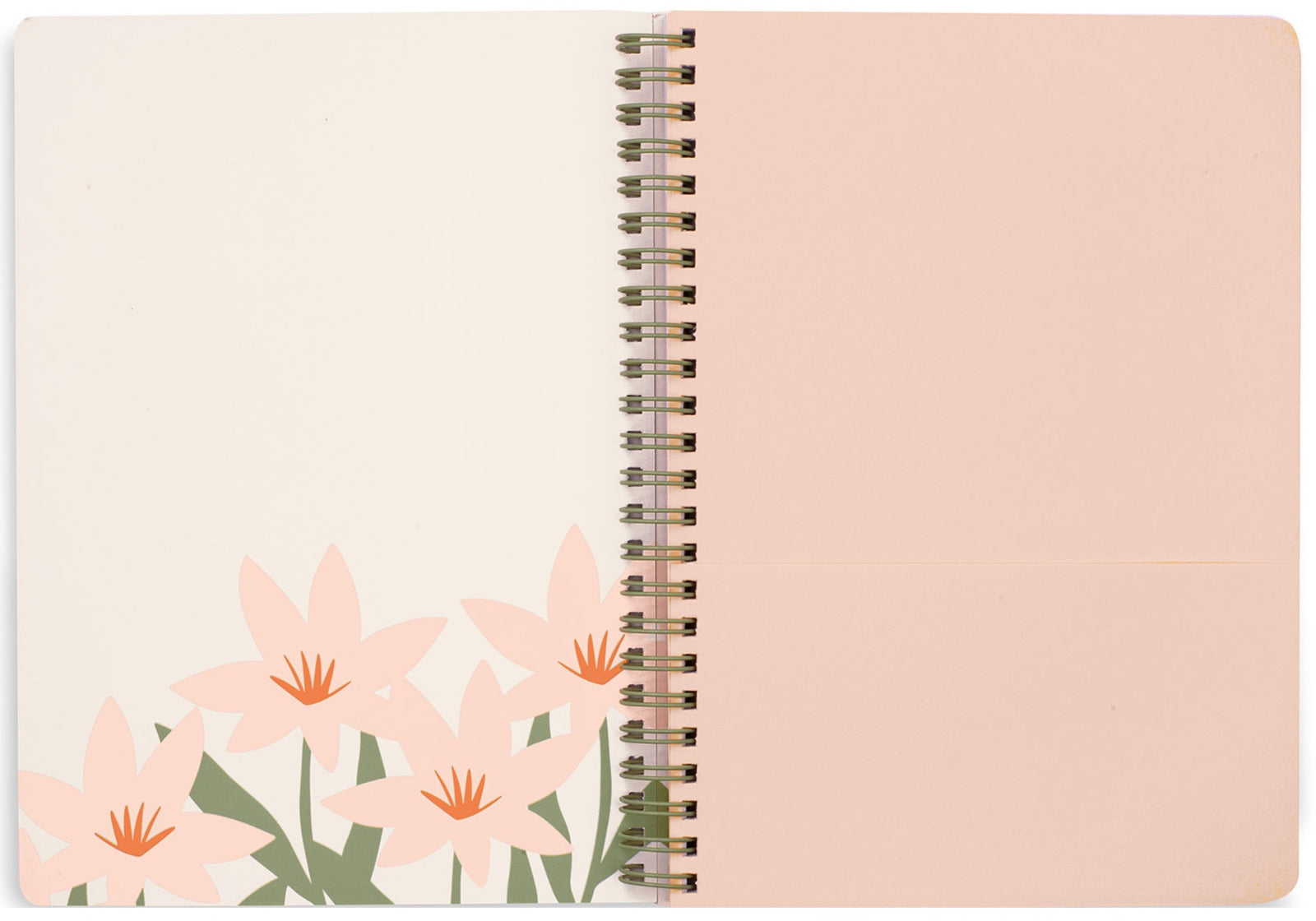 Mini Notebook, Cutout Floral Pink