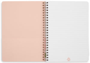 Mini Notebook, Cutout Floral Pink