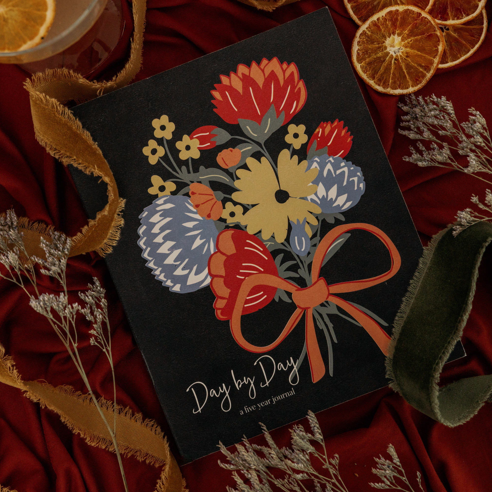 Large 5 Year Journal, Wanderlust Bouquet