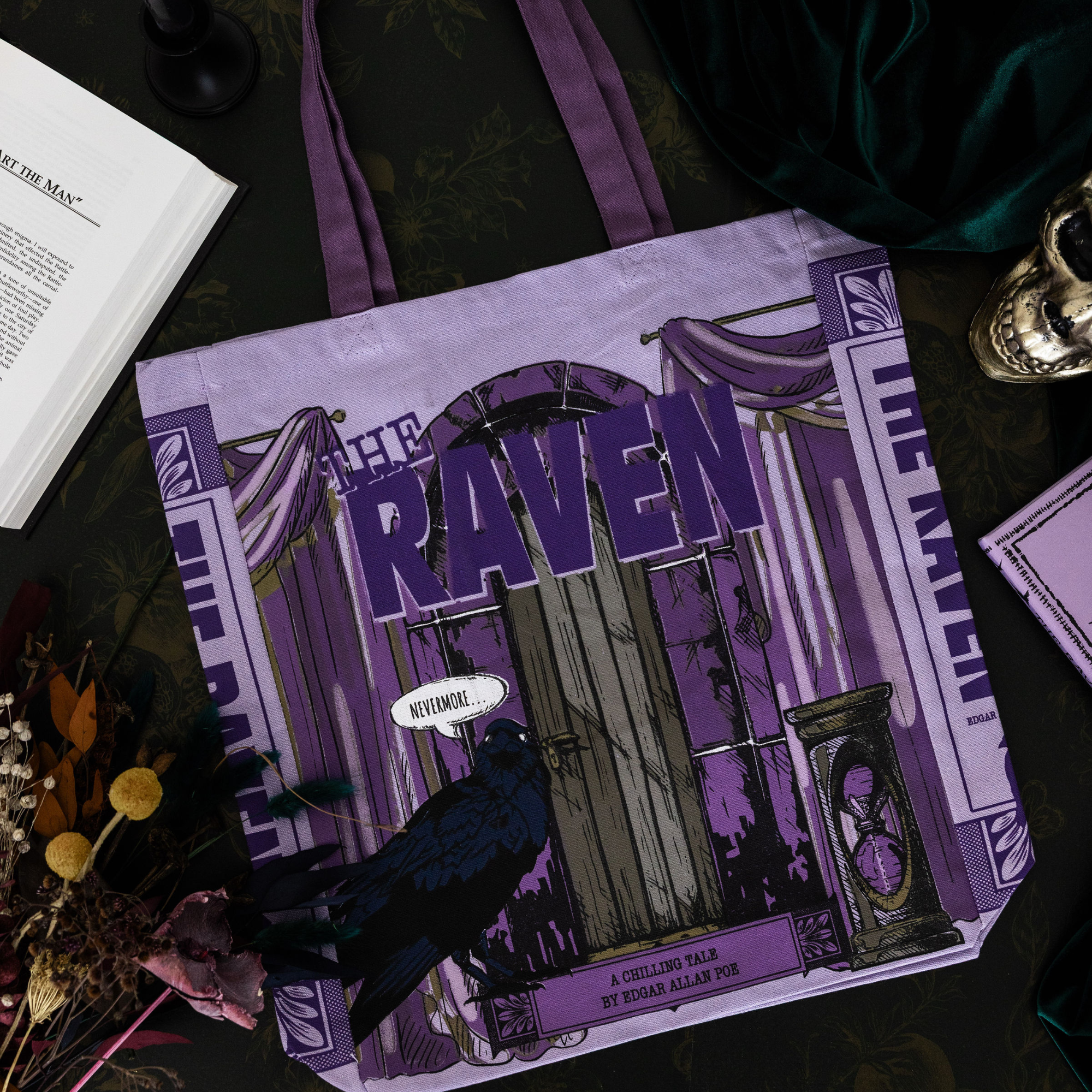 Canvas Tote Bag, The Raven