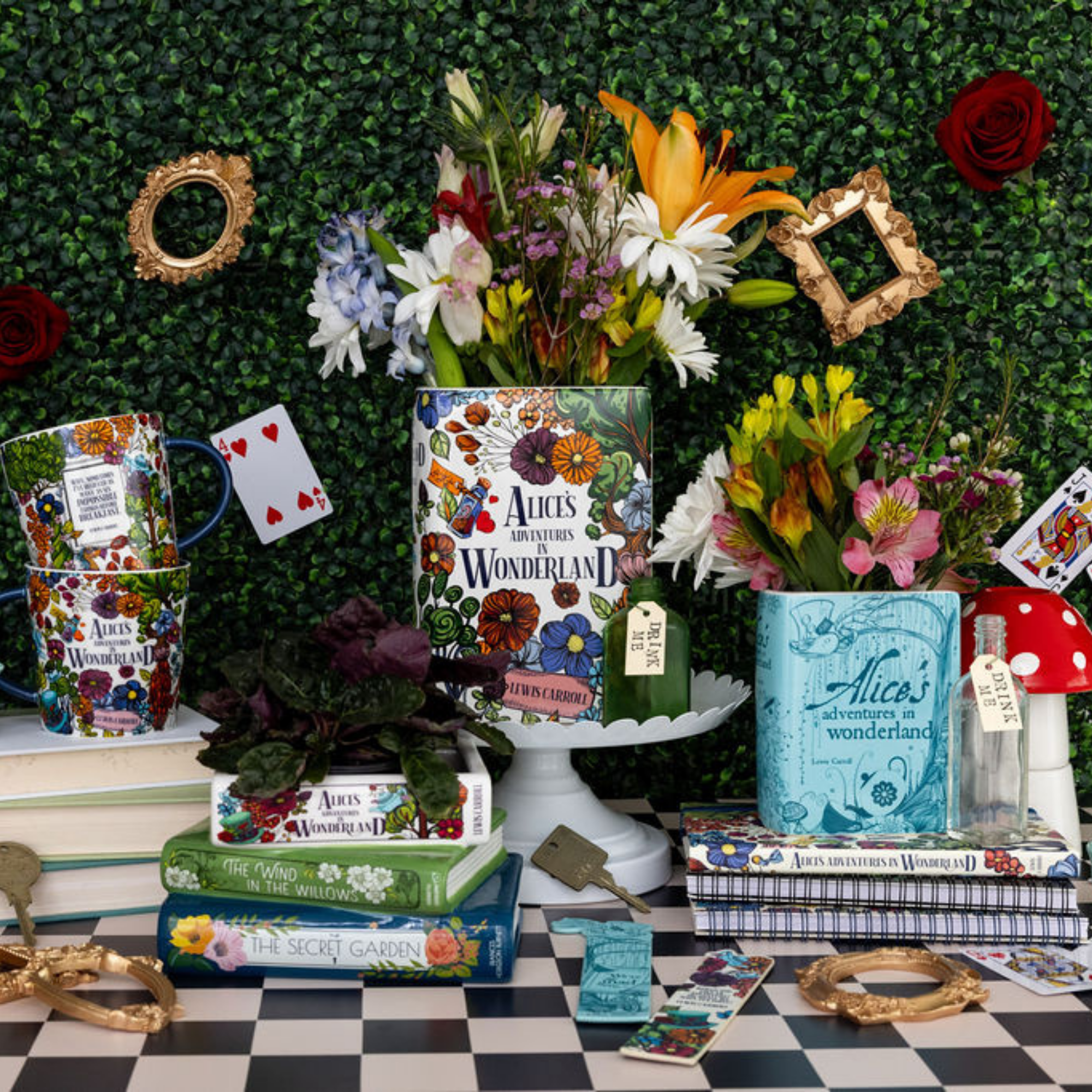 Bookmark, Alice's Adventures in Wonderland (Floral Nonsense)