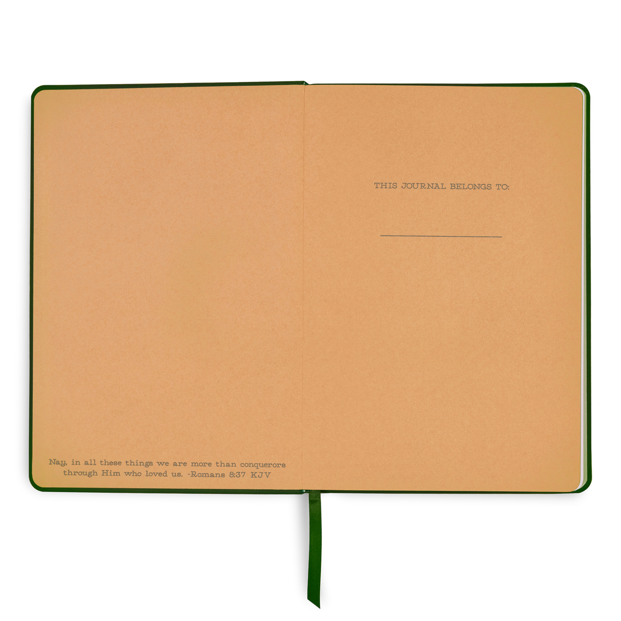 Vegan Leather Journal, More than Conquerors