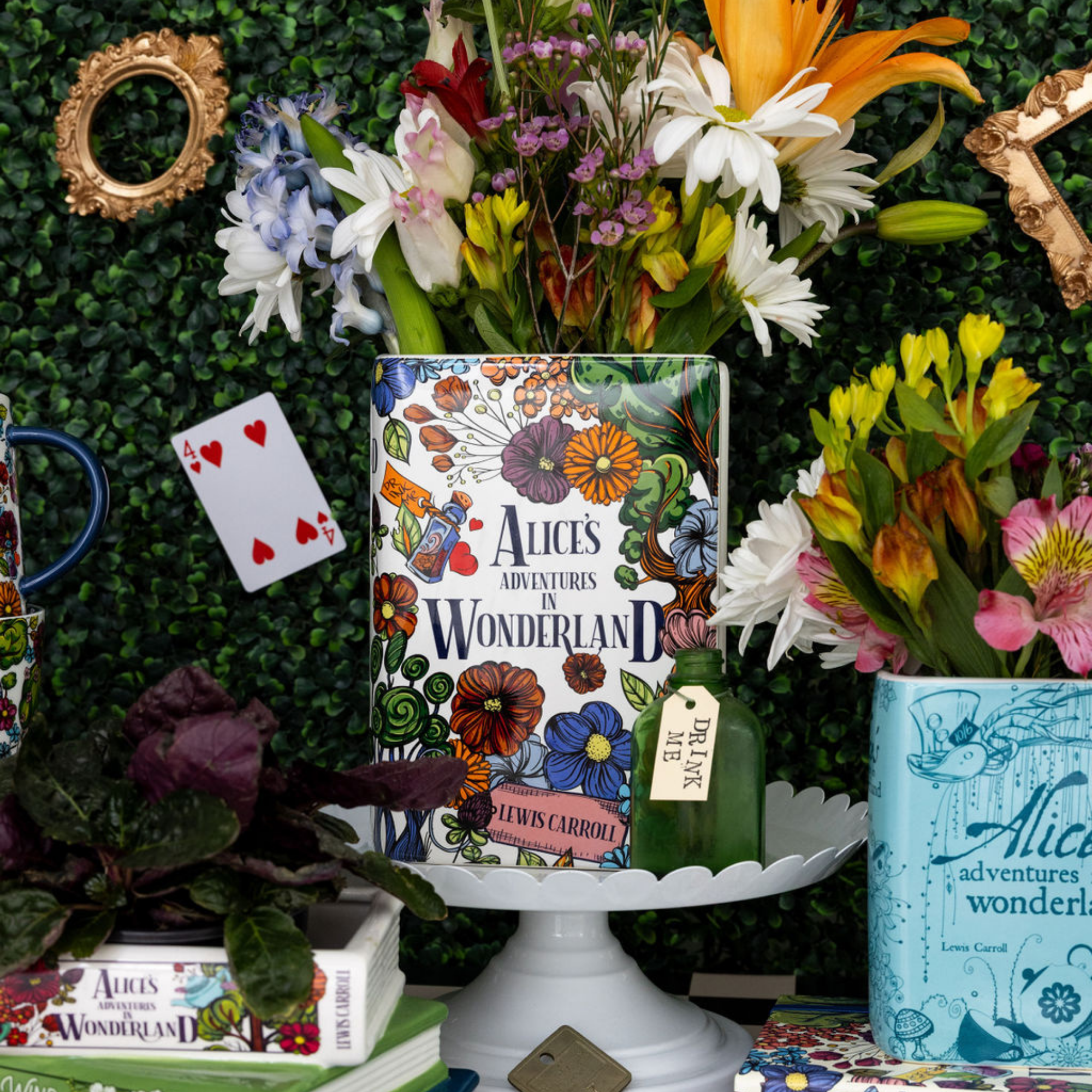 Large Book Vase, Alice's Adventures in Wonderland