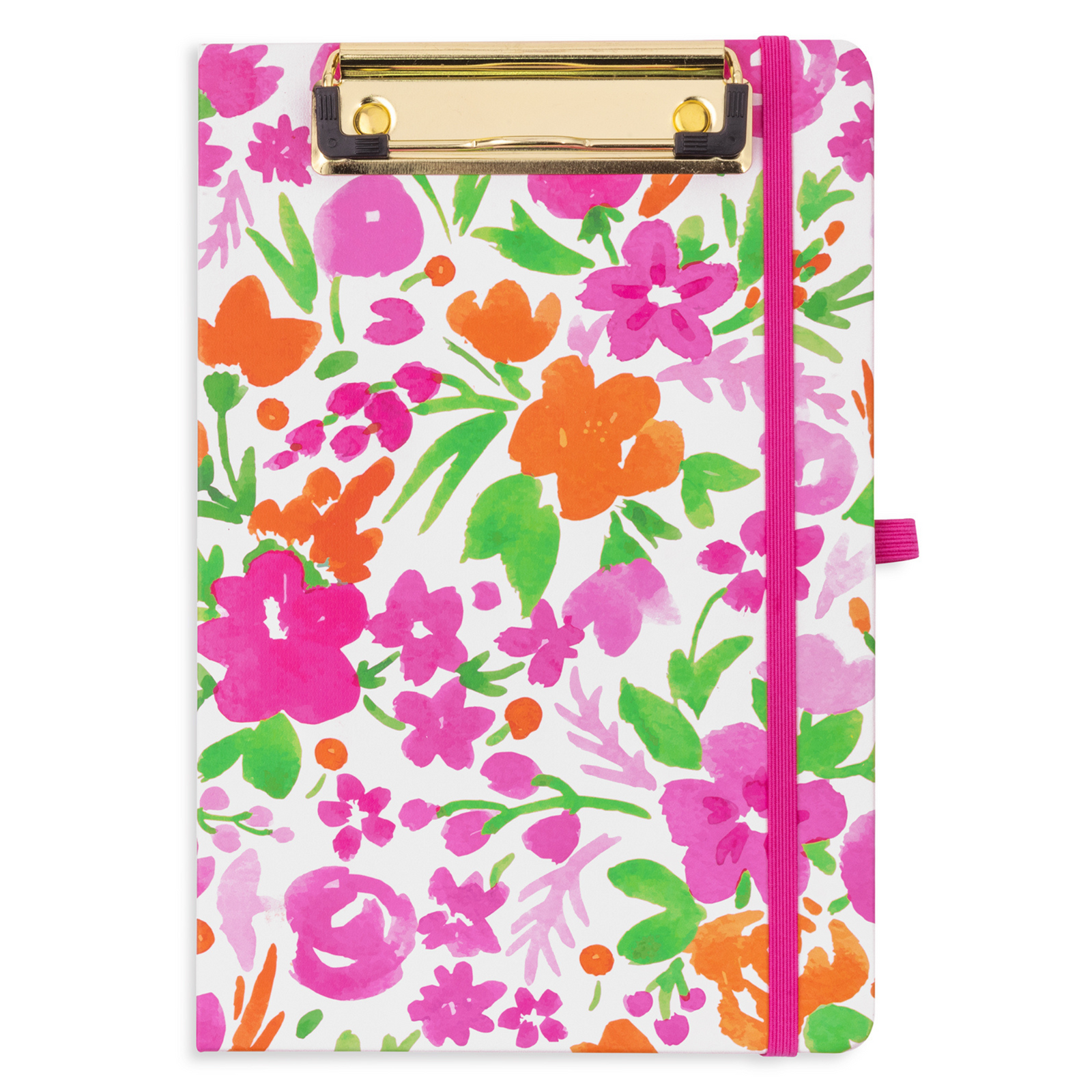 Mini Clipboard Folio, Watercolor Flowers