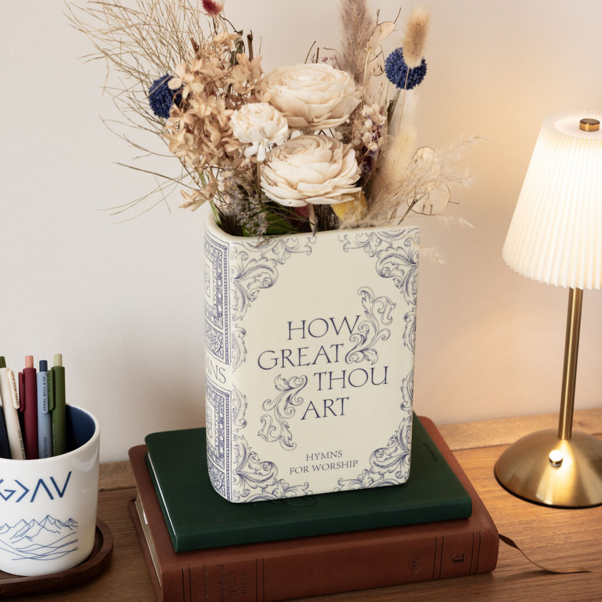 Large Book Vase, Hymnal