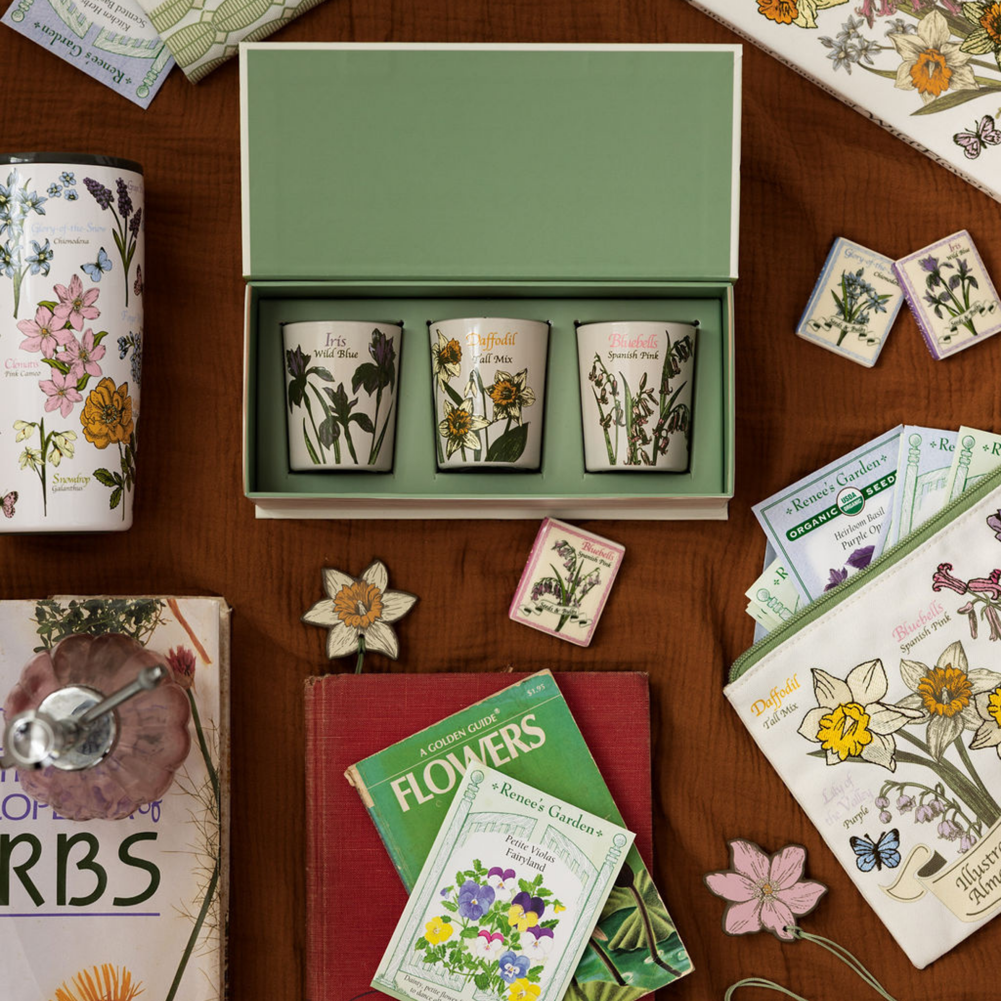 Votive Candle Set of 3, Wildflowers (Courtyard Blooms)