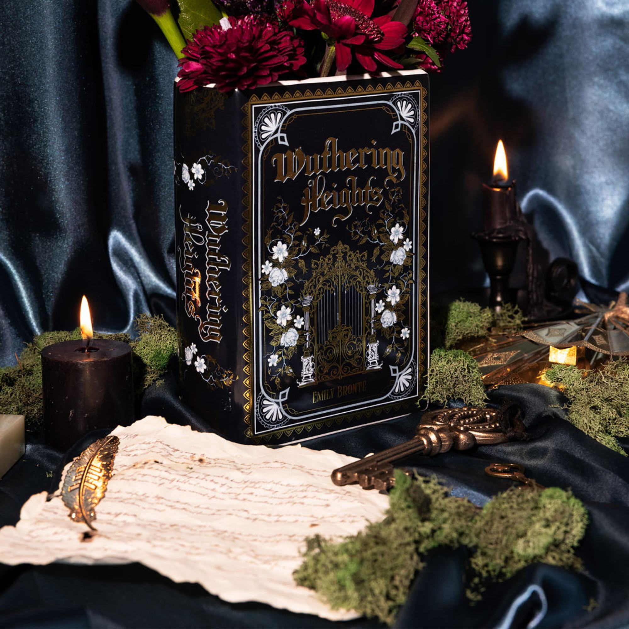 Large Book Vase, Wuthering Heights