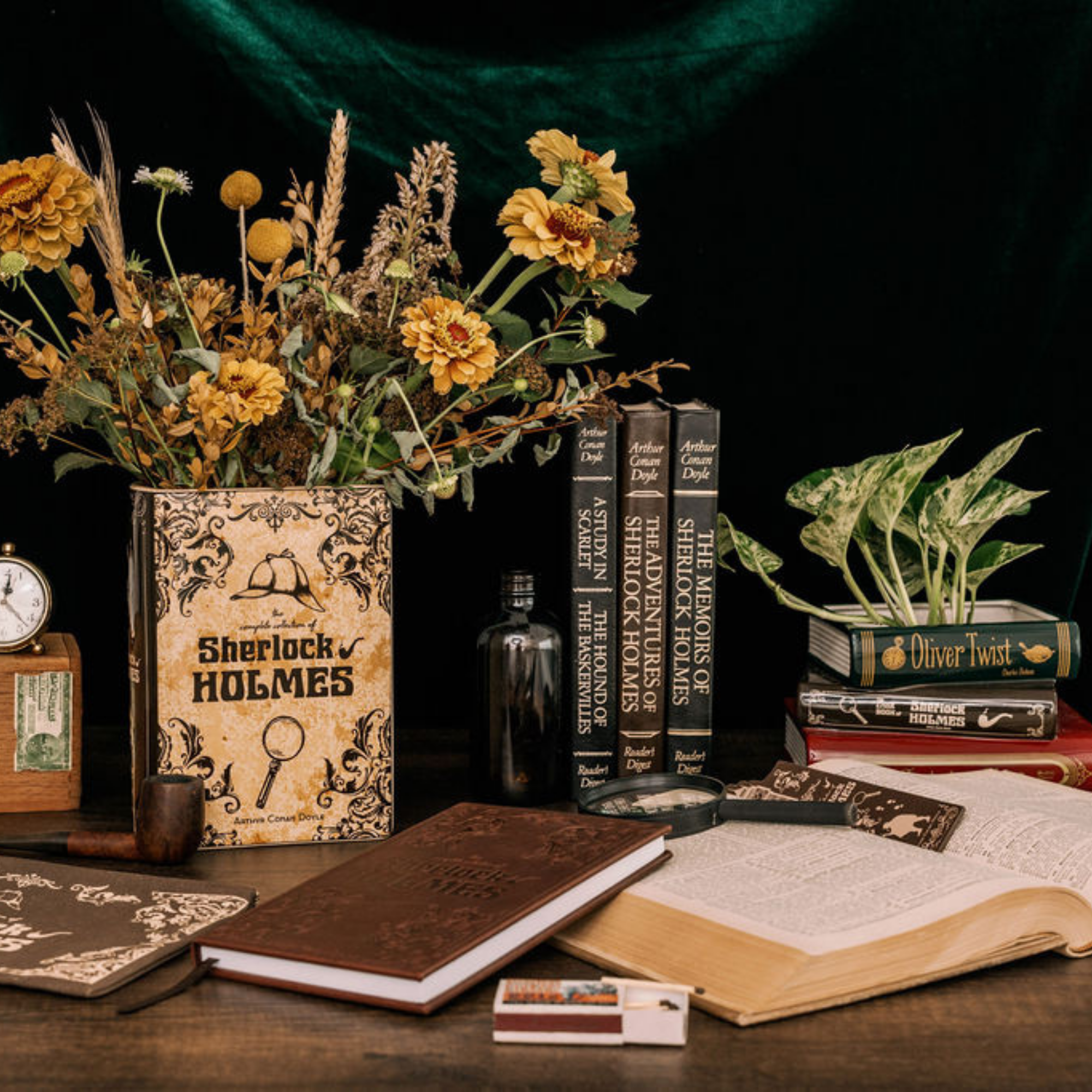 Large Book Vase, Sherlock Holmes
