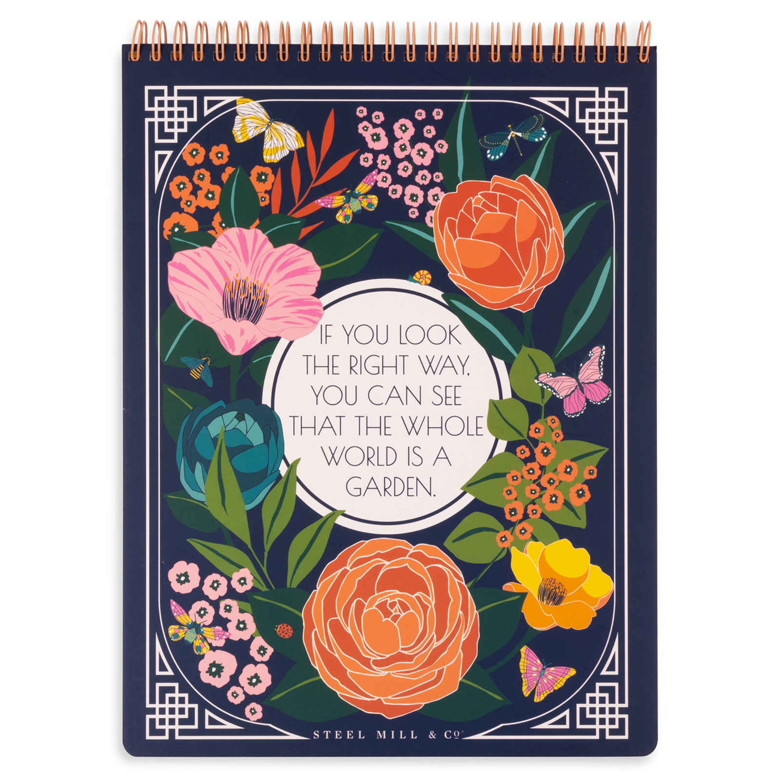 Large Top Spiral Notebook, The Secret Garden
