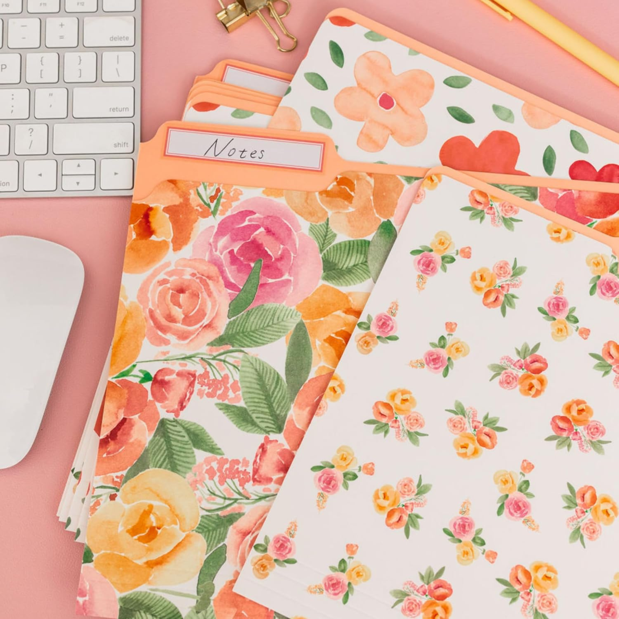 File Folders, Full Posey and Bold Floral