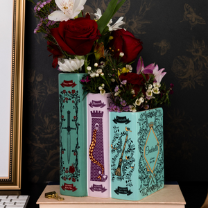 Triple Book Vase, Grimm's Fairy Tales