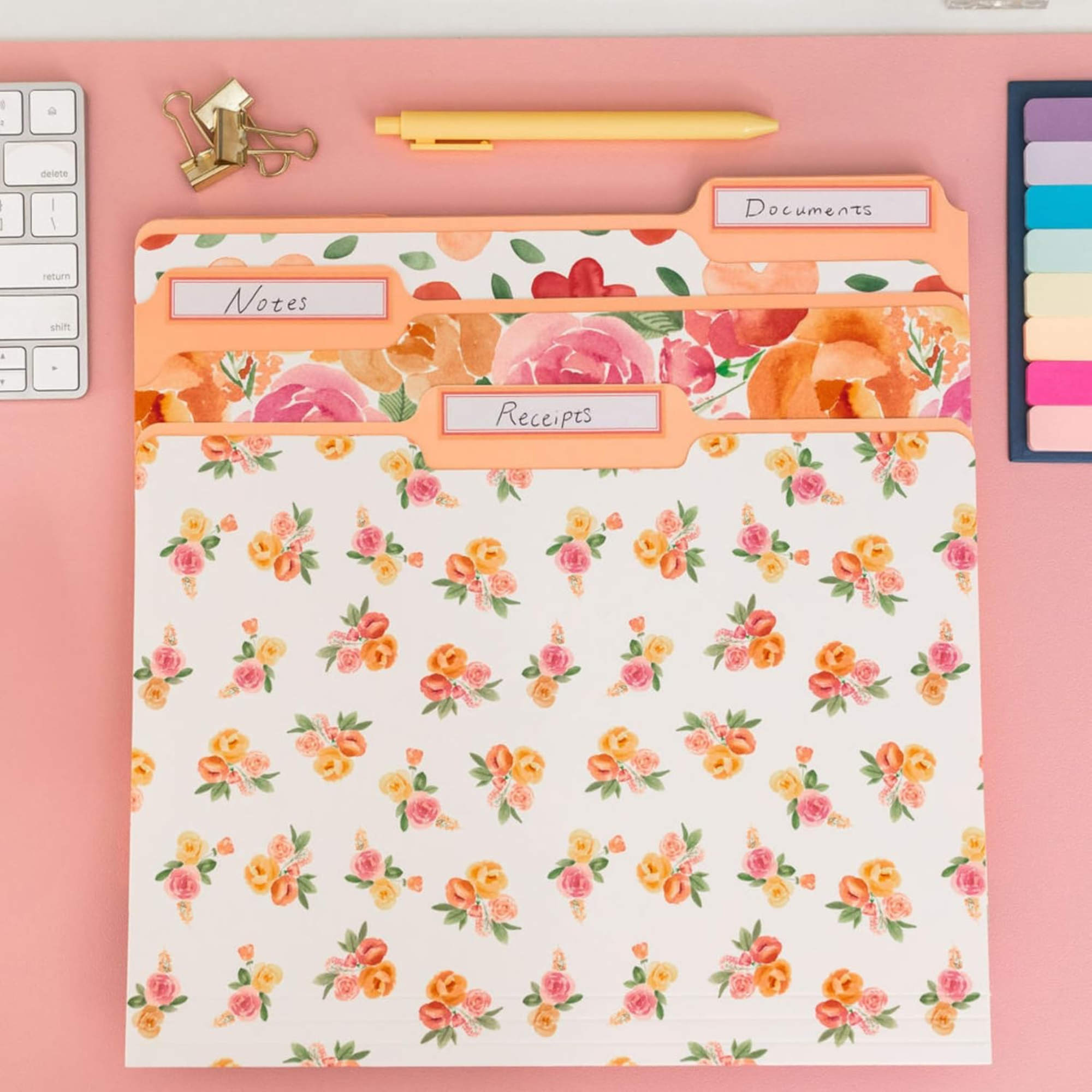 File Folders, Full Posey and Bold Floral