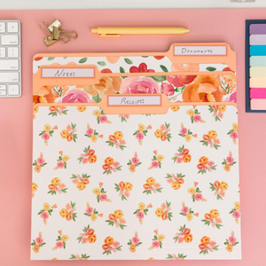 File Folders, Full Posey and Bold Floral