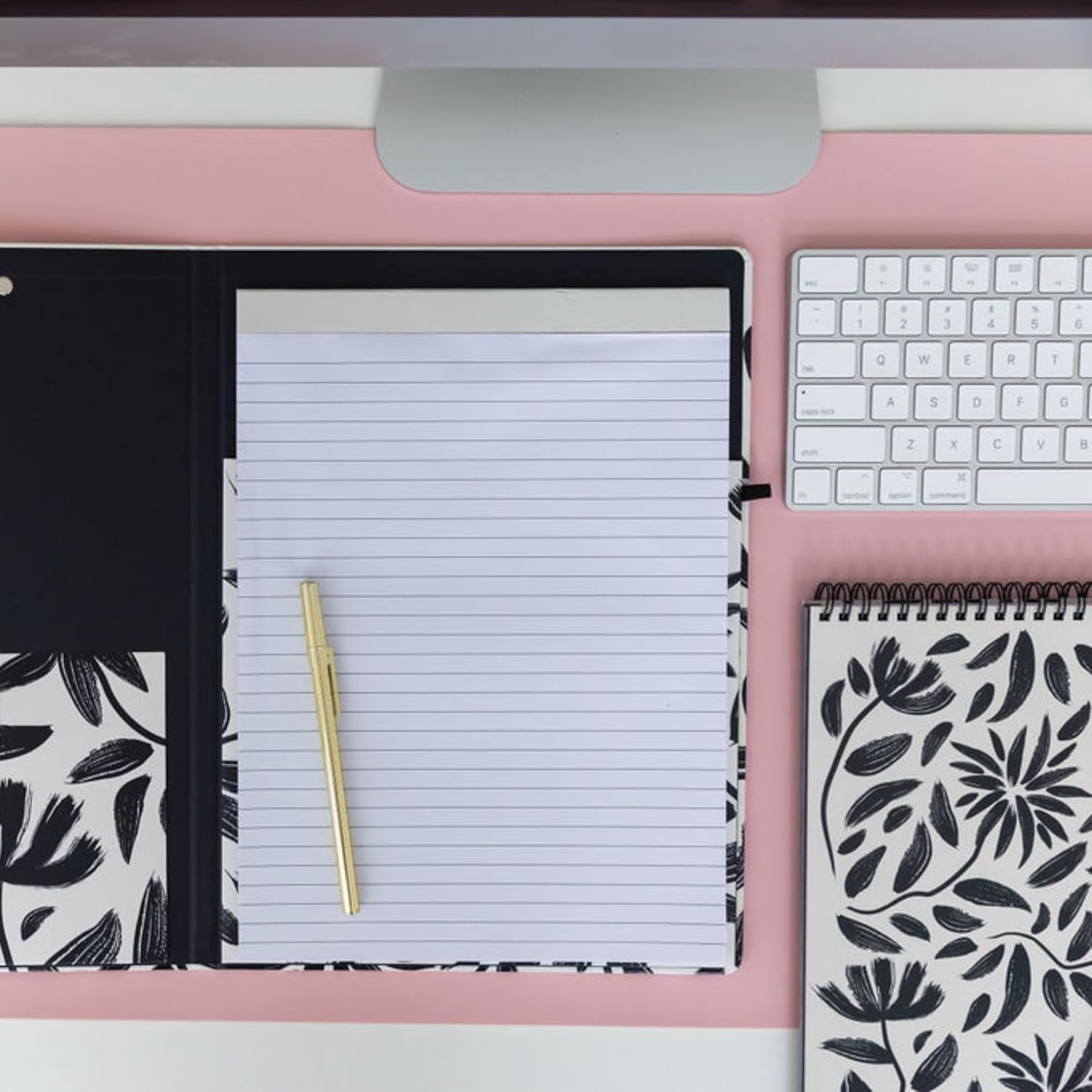 Clipboard Folio, Hand Drawn Floral