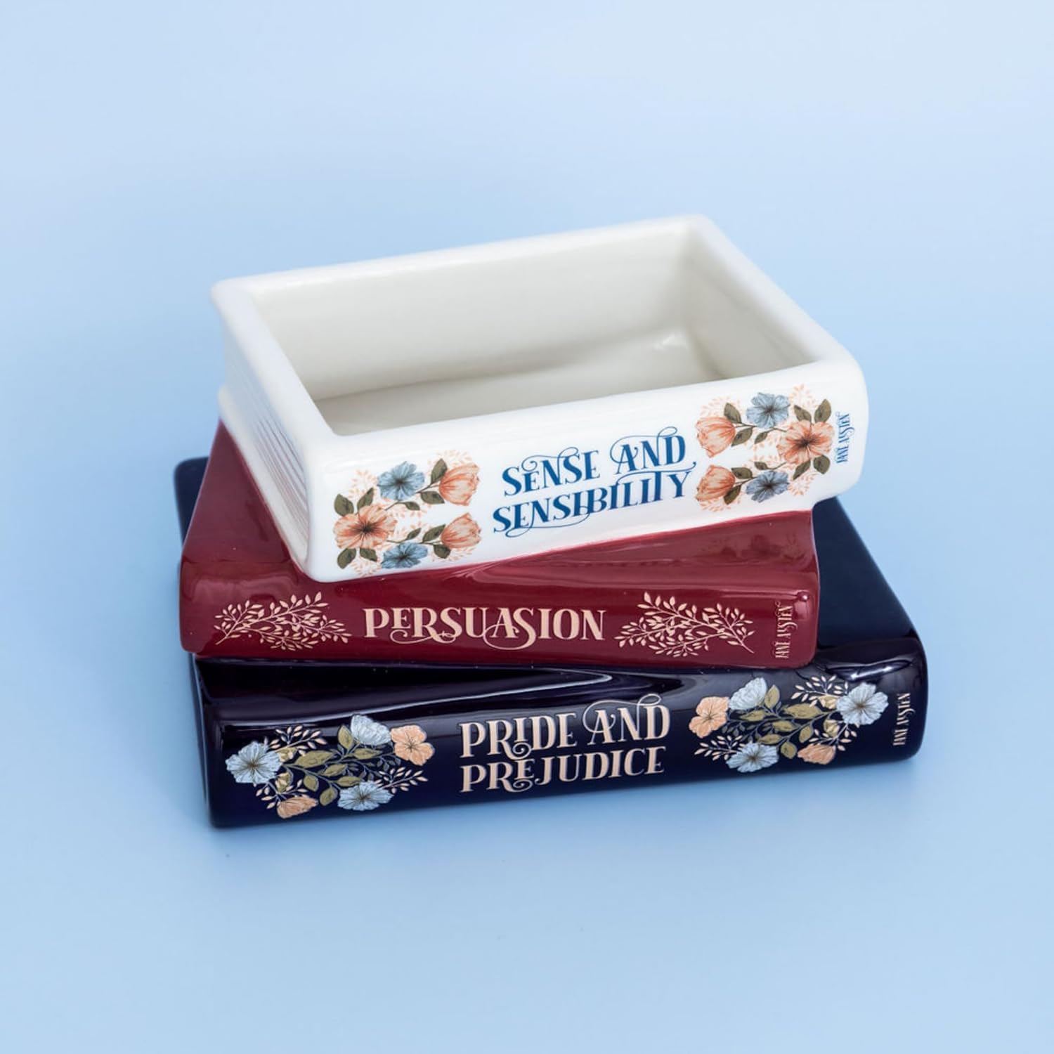 Stacked Books Planter, Jane Austen