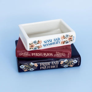 Stacked Books Planter, Jane Austen