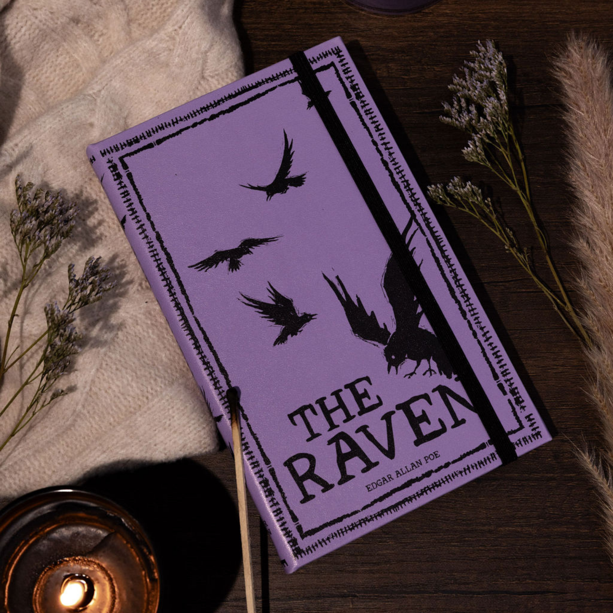 Vegan Leather Journal, The Raven (Purple)