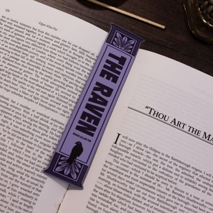 Bookmark, The Raven (Purple)