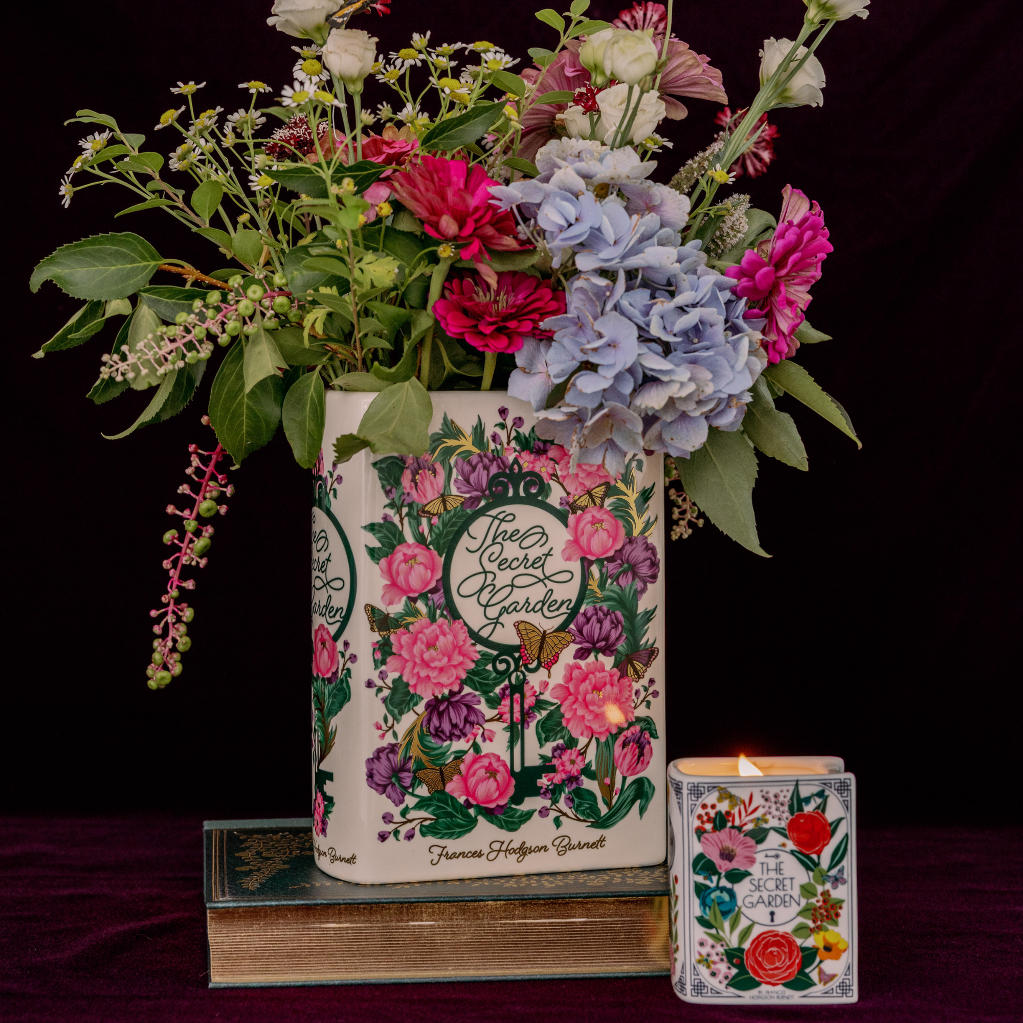 Book Shaped Candle, The Secret Garden (Jasmine and Cedar Wood)