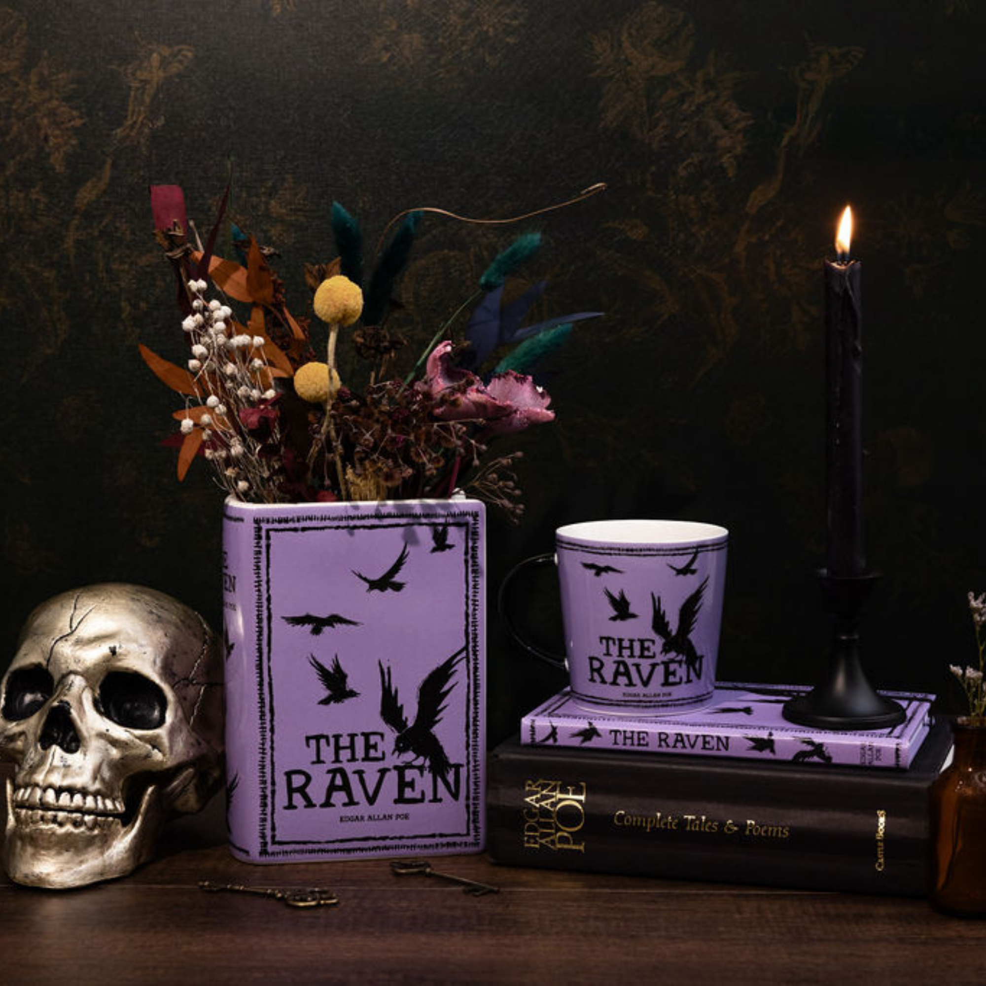 Ceramic Mug, The Raven (Purple)