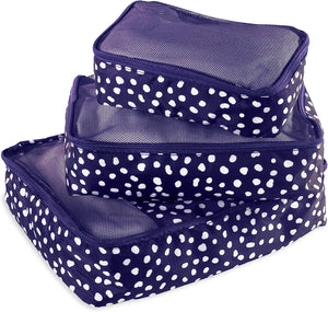 Packing Cubes, Navy Dot
