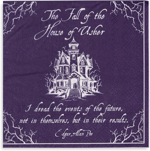 Cocktail Napkins, Assorted Book Titles (Gothic)