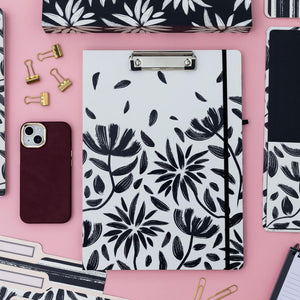 Clipboard Folio, Hand Drawn Floral
