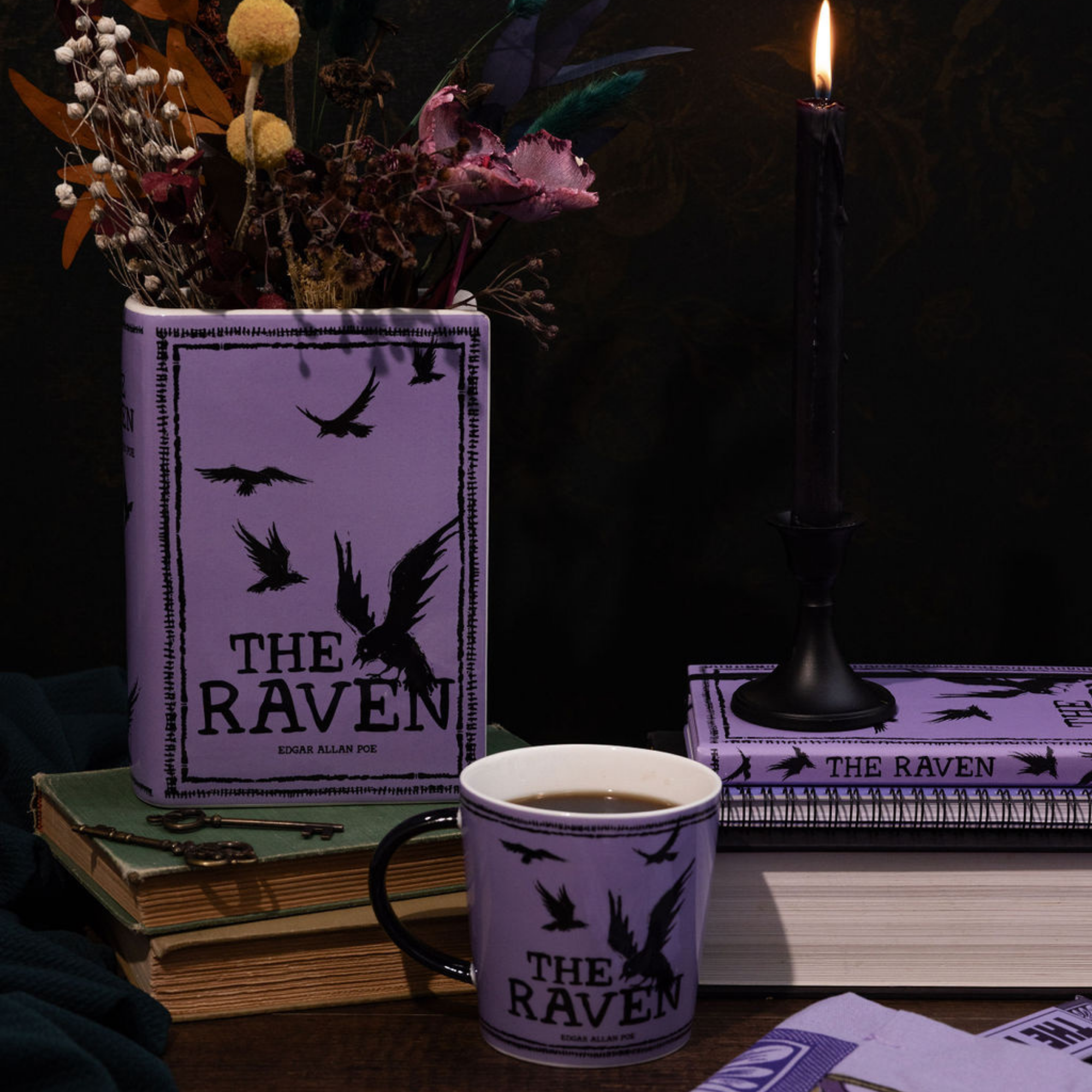 Ceramic Mug, The Raven (Purple)